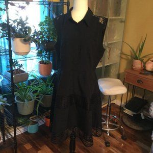 Black witchy core dress size measurements in description net/mesh trimmings